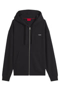 Black Zip Up Logo Hoodie 1