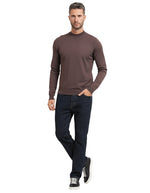 Brown Crew Neck Sweater 1