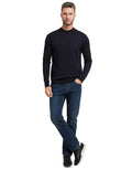 Dark Blue Crew Neck Sweater 1