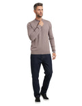 Brown Crew Neck Sweater 1