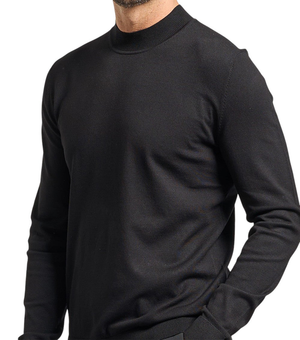 Black Crew Neck Sweater 3