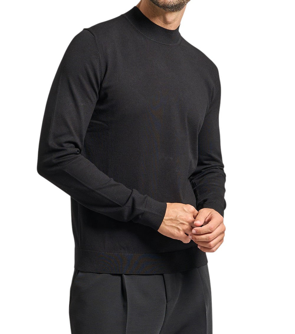 Black Crew Neck Sweater 4