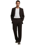 Dark Brown Pleated Trousers 1