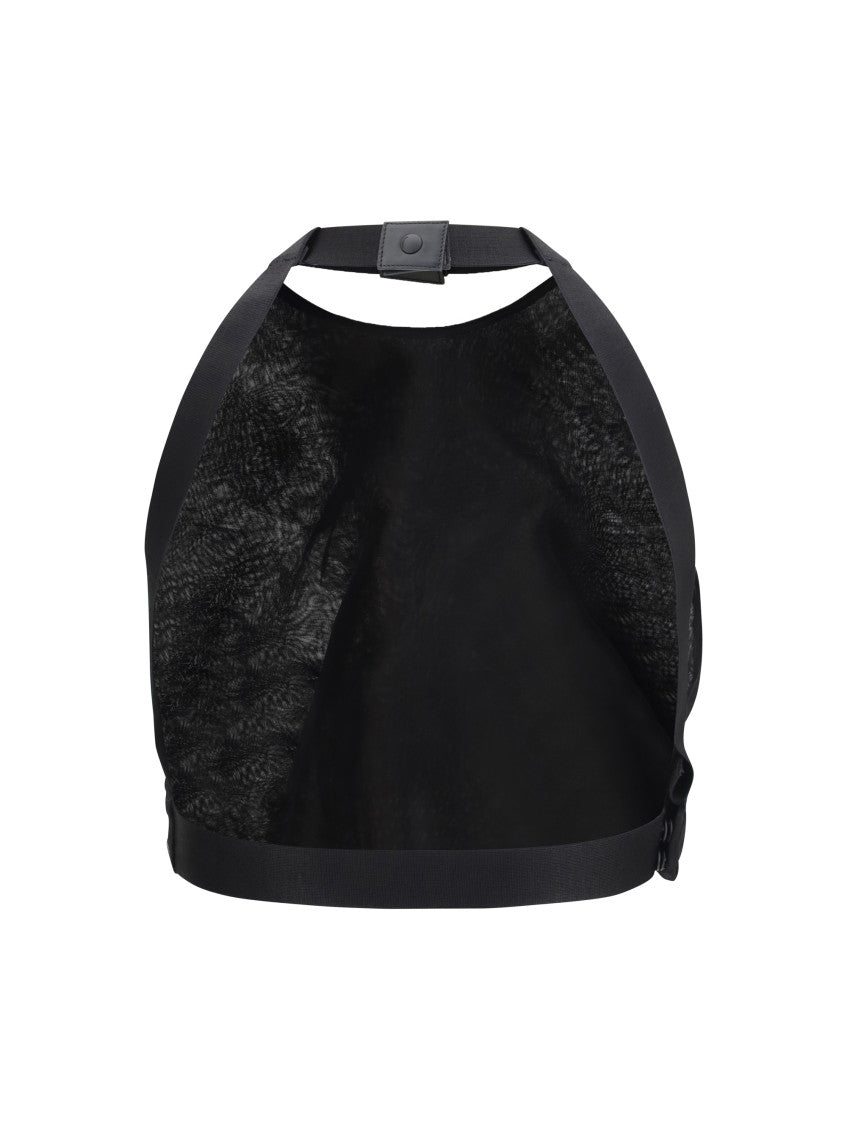 Black Floral Halter Neck Top 2