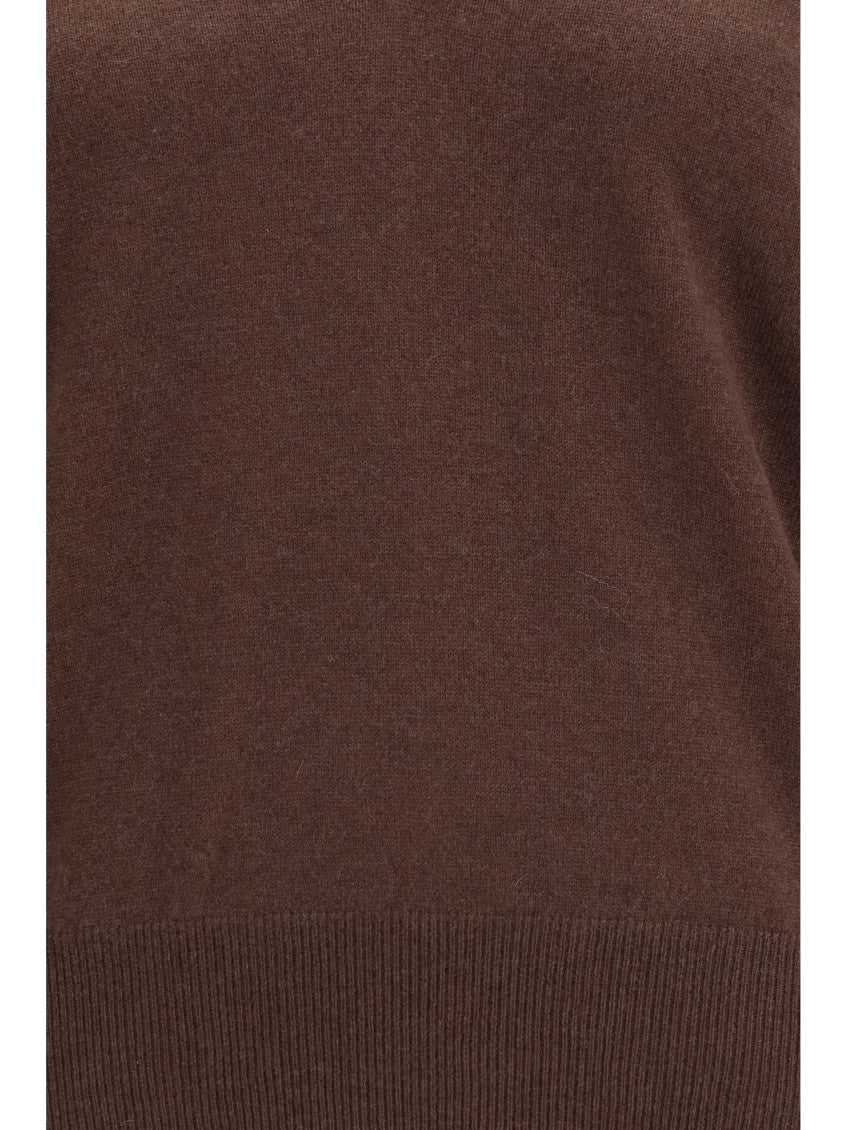 Brown V Neck Sweater 3
