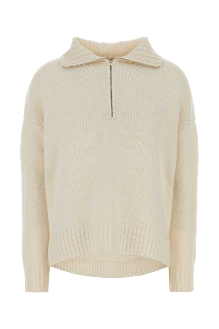 White Shirt Collar Sweater 1