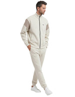 Light Beige Zip Up Sweatshirt 1