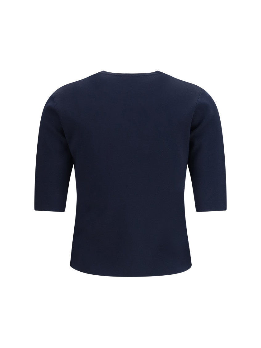 Blue Logo Crew Neck T-Shirt 2