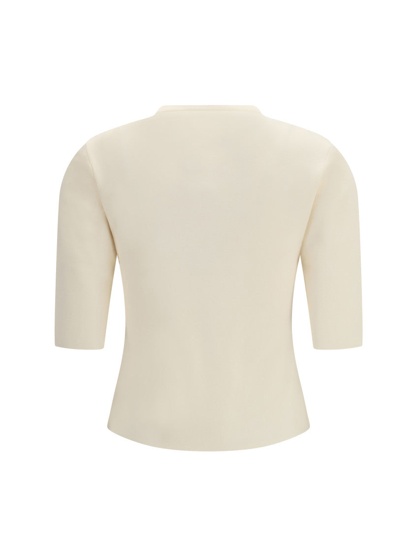 Off White Logo Crew Neck T-Shirt 2