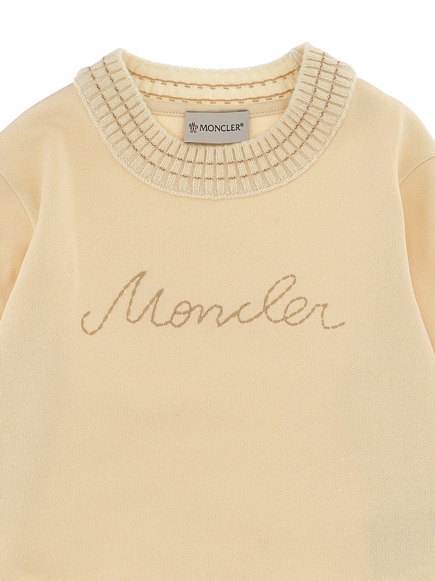 Girls Beige Logo Sweatshirt 3