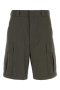 Green Regular Solid Shorts 1