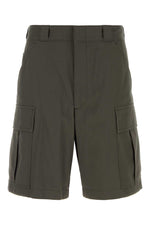 Green Regular Solid Shorts 1