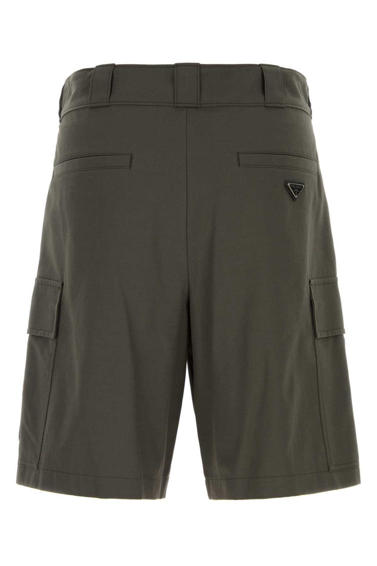 Green Regular Solid Shorts 2