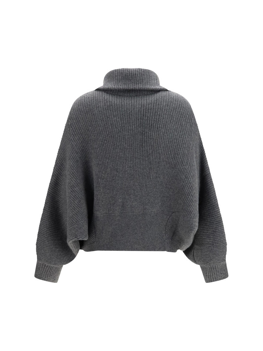 Grey Knitted Turtle Neck Sweater 2