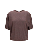 Brown Textured Round Neck Sweater 1