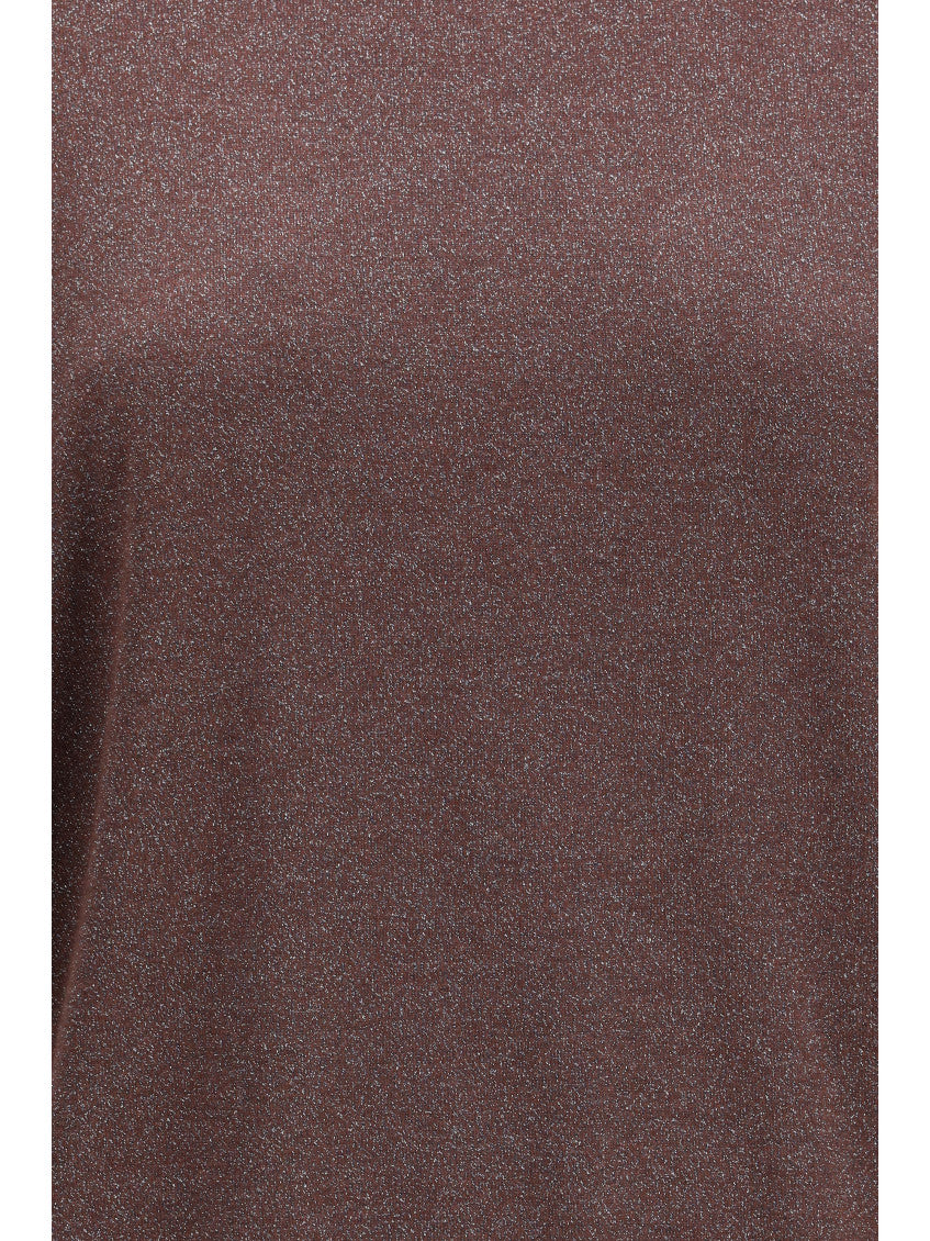 Brown Textured Round Neck Sweater 3