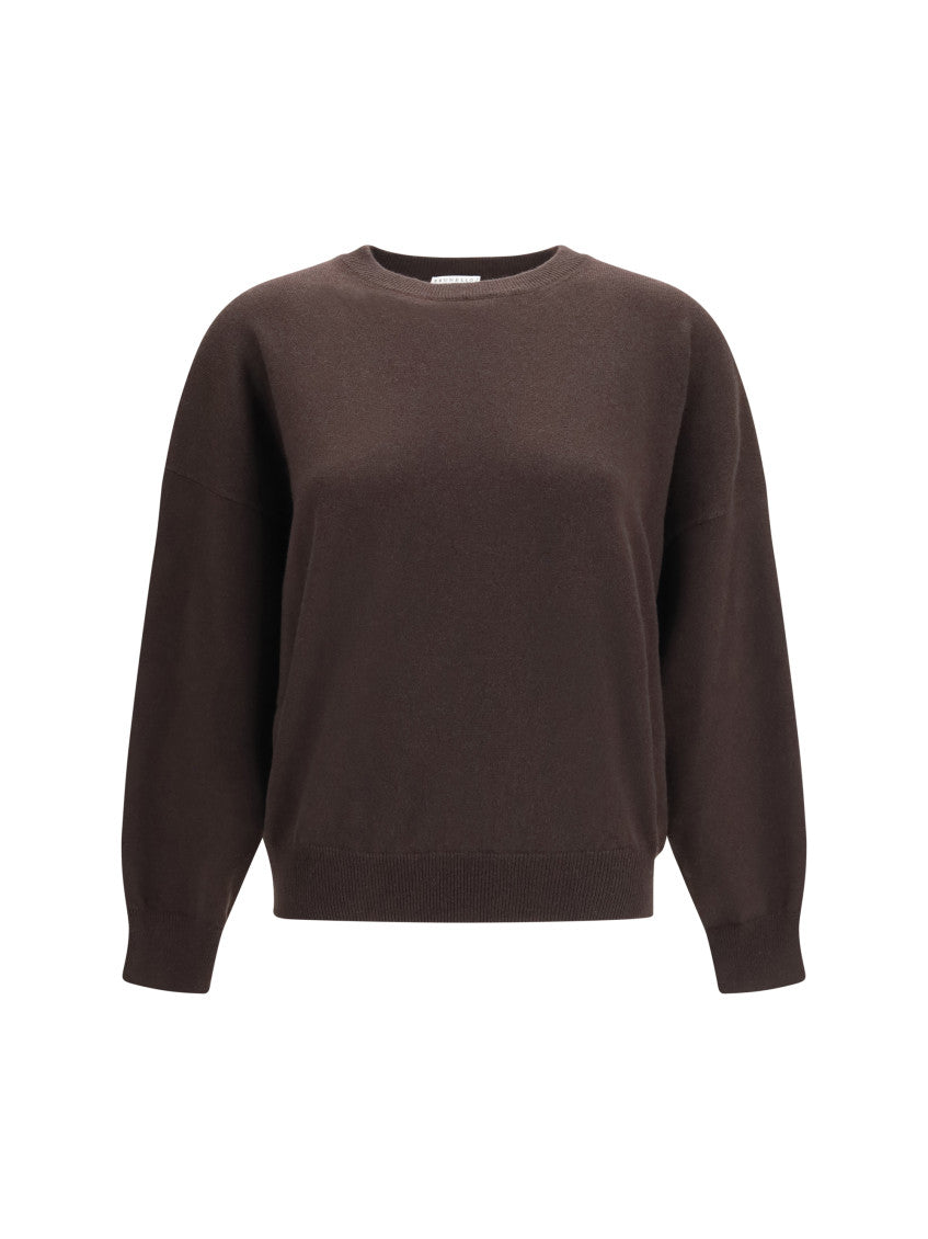 Brown Crew Neck Sweater 1