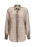Beige Regular Checks Shirt 1