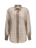 Beige Regular Checks Shirt 1