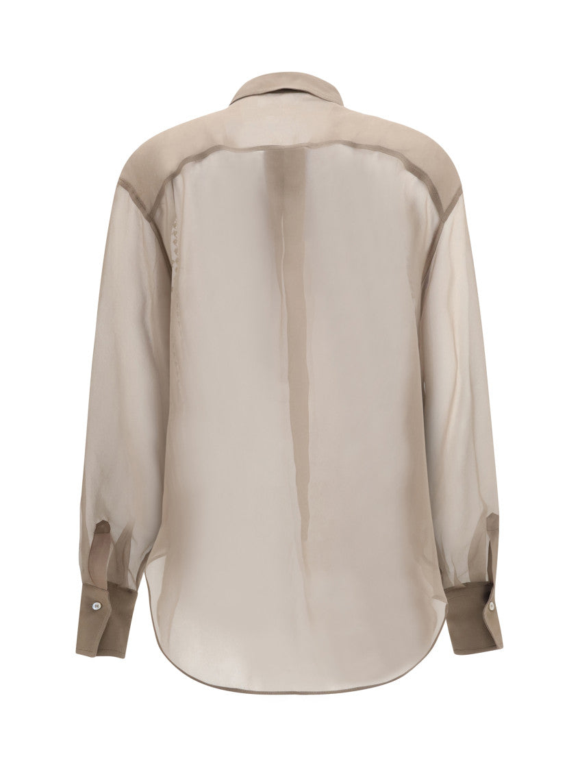 Beige Regular Checks Shirt 2