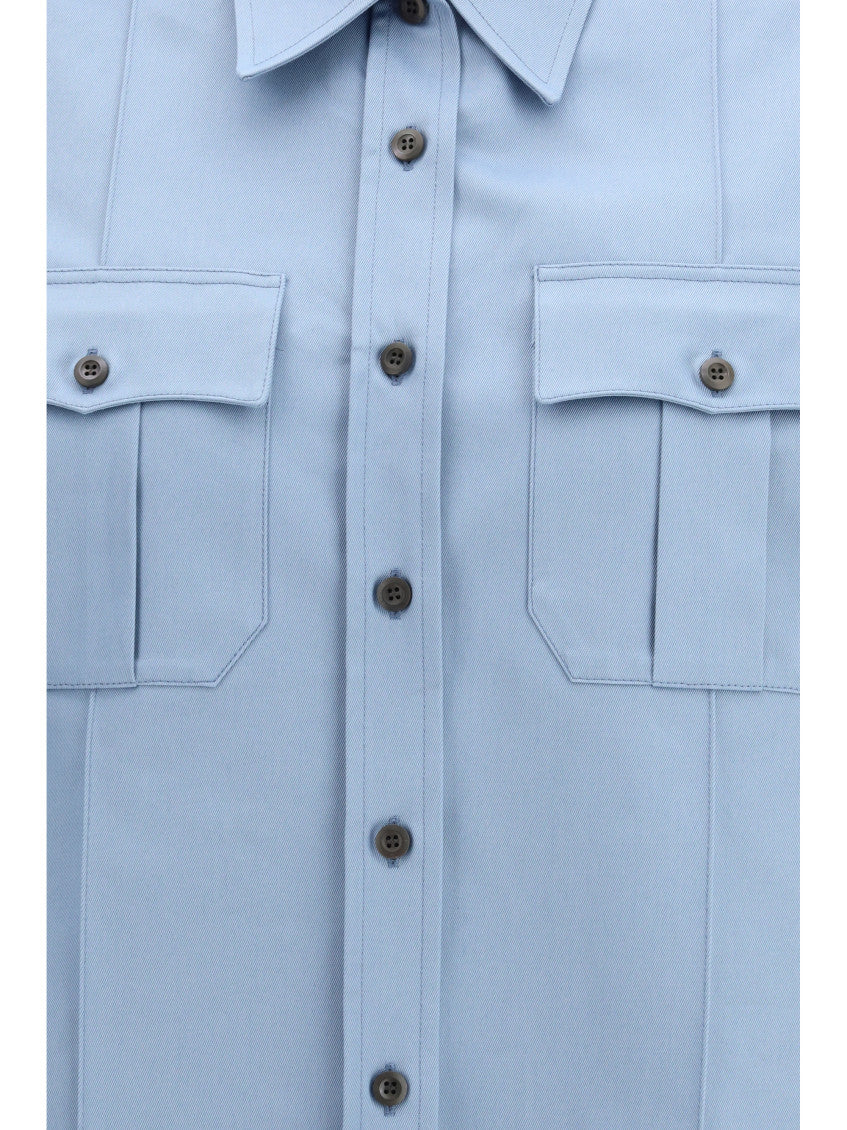 Light Blue Regular Solid Shirt 3