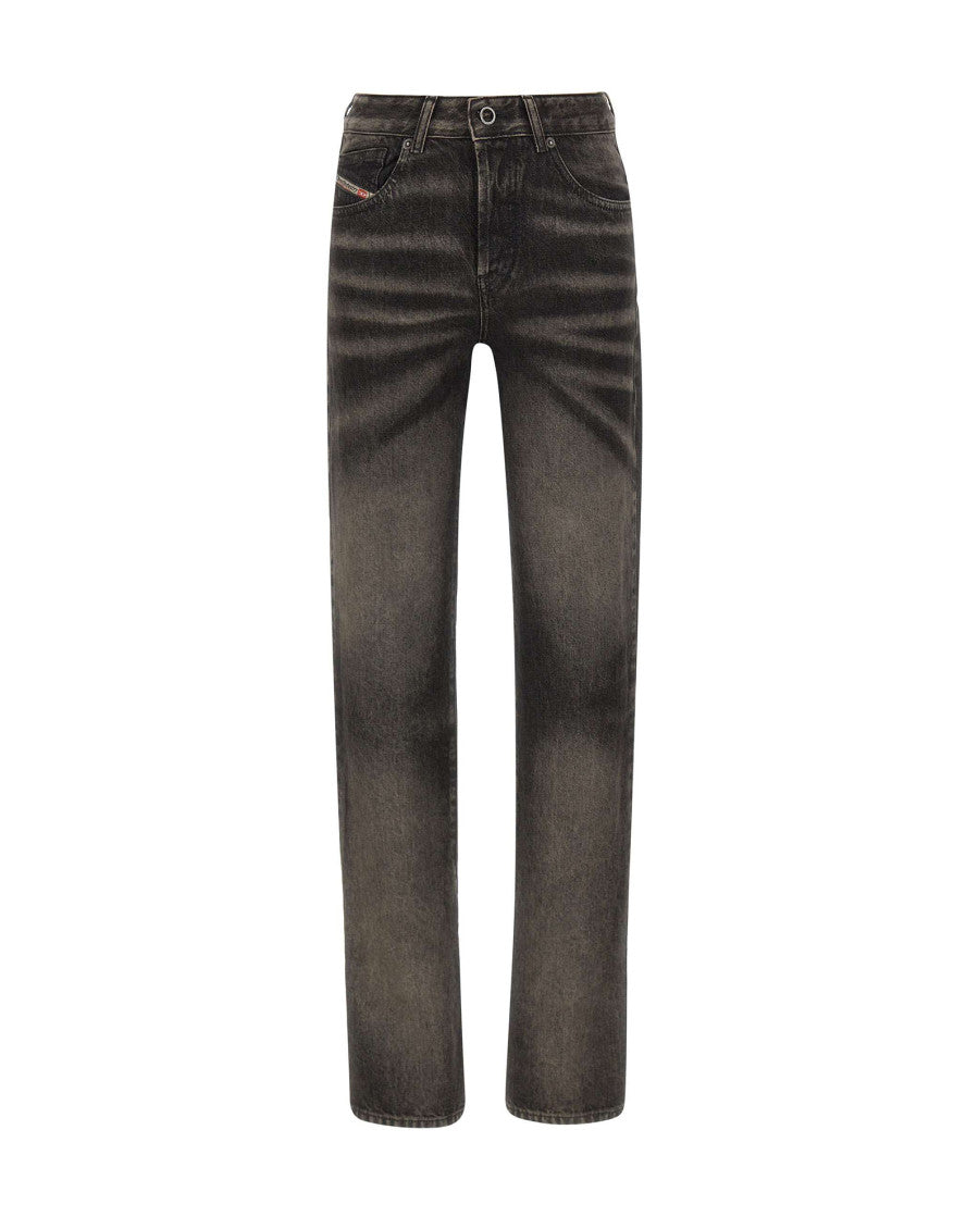 Black Slim Mid Rise Jeans 1
