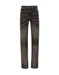 Black Slim Mid Rise Jeans 1