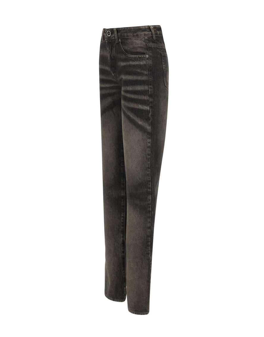 Black Slim Mid Rise Jeans 3