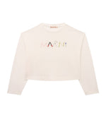 Girls White Crewneck T-Shirt 1