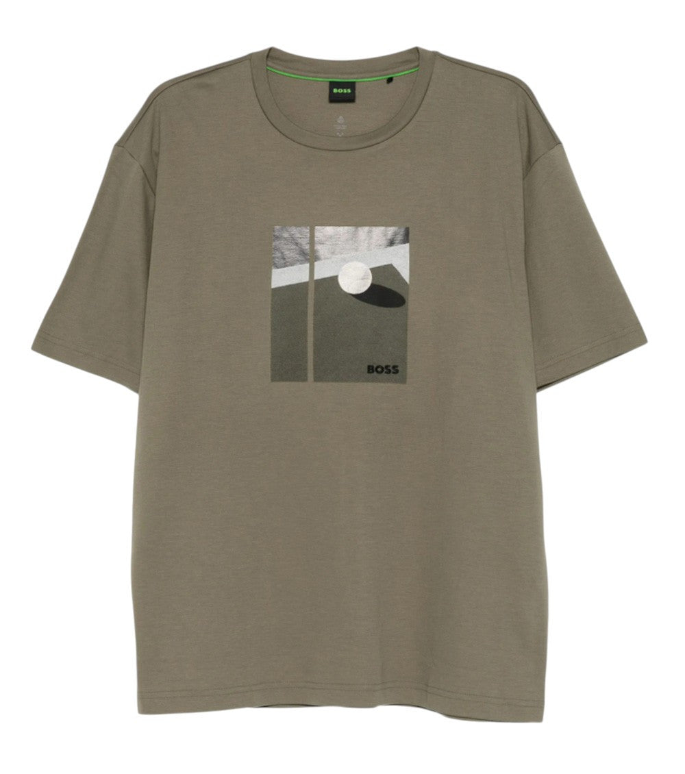Green Crew Neck T-Shirt 1