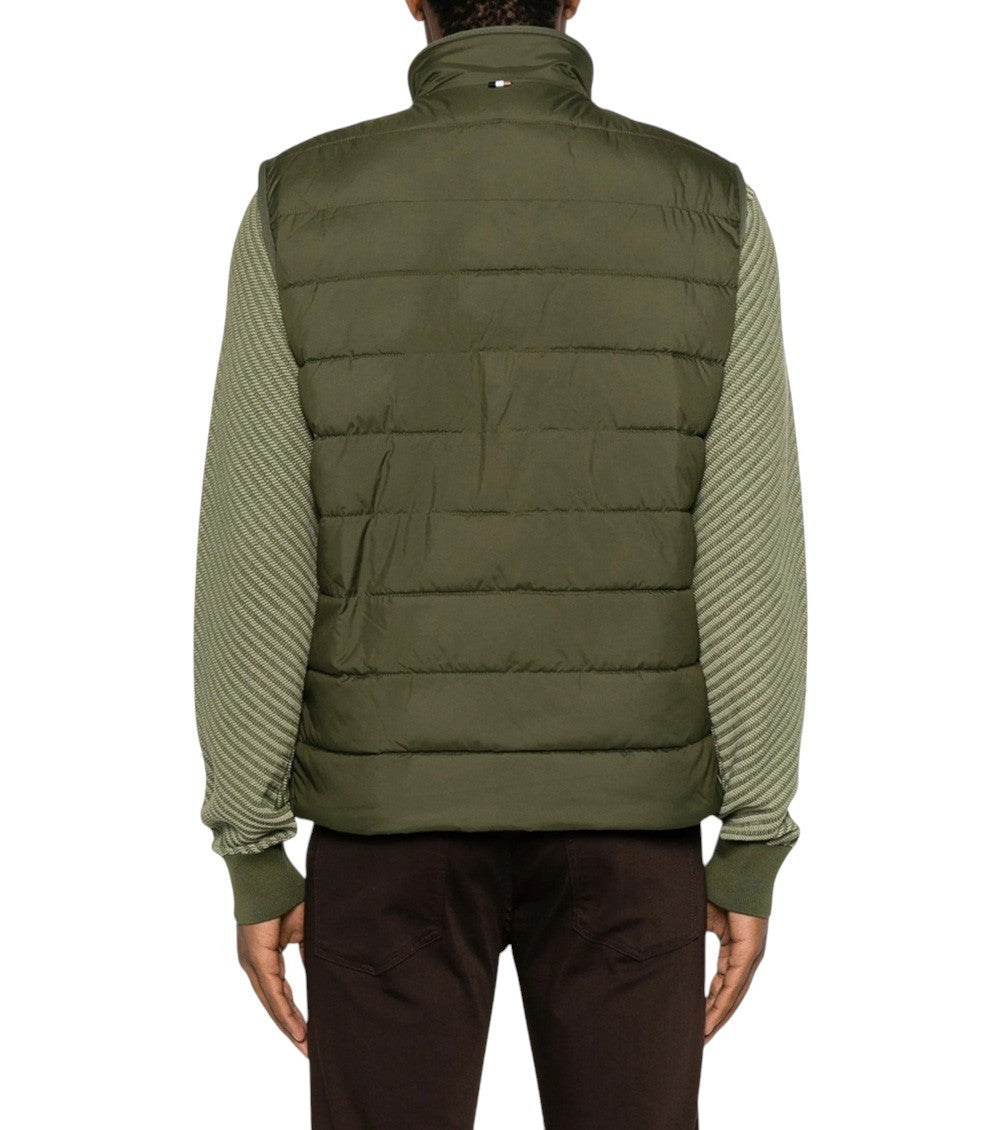 Green Sleeveless Logo Jacket 3