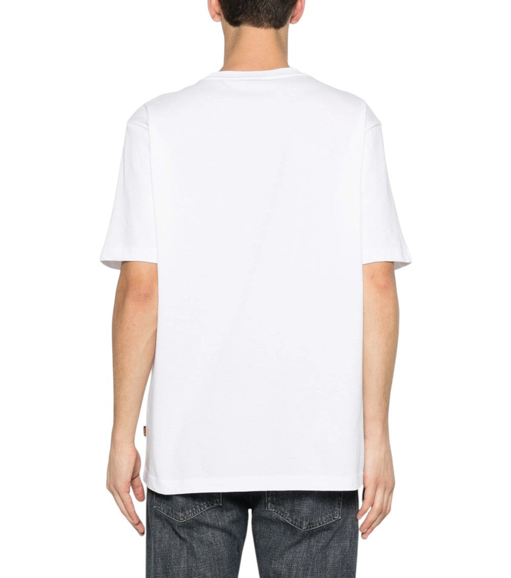 White Graphic Print T-Shirt 3