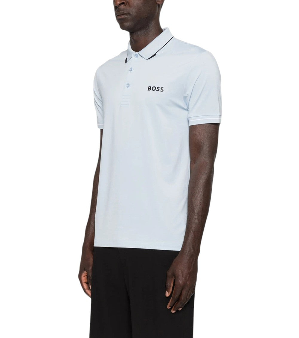 Light Blue Shirt Collar Polo 2