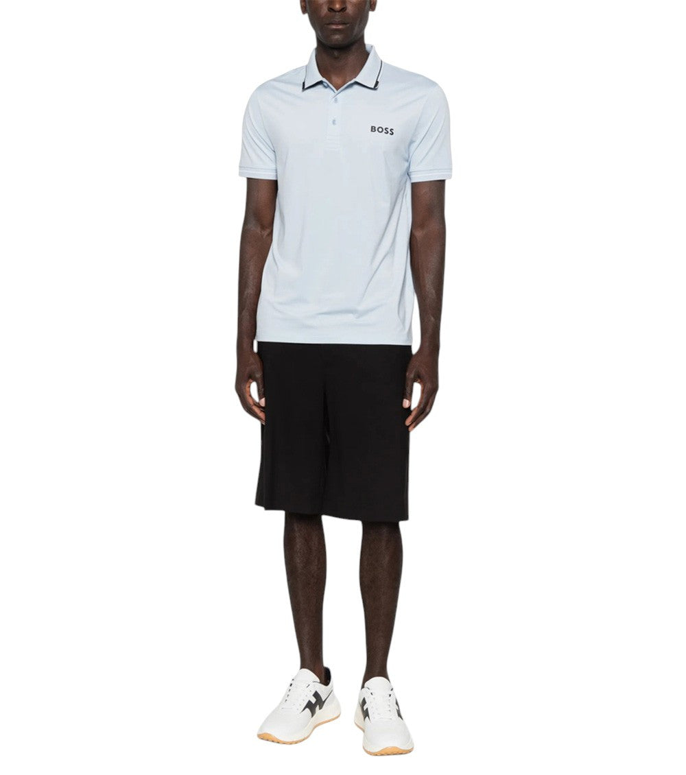 Light Blue Shirt Collar Polo 4