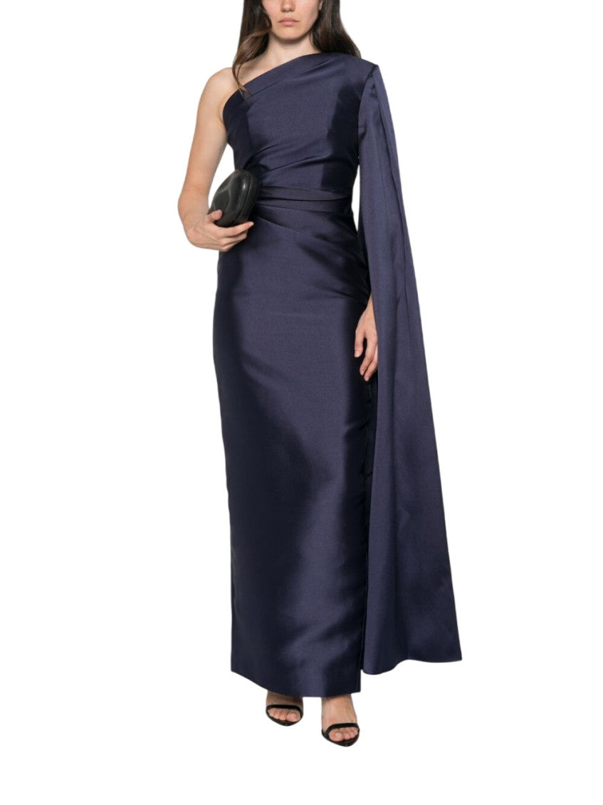 Blue One Shoulder Maxi Dress 2