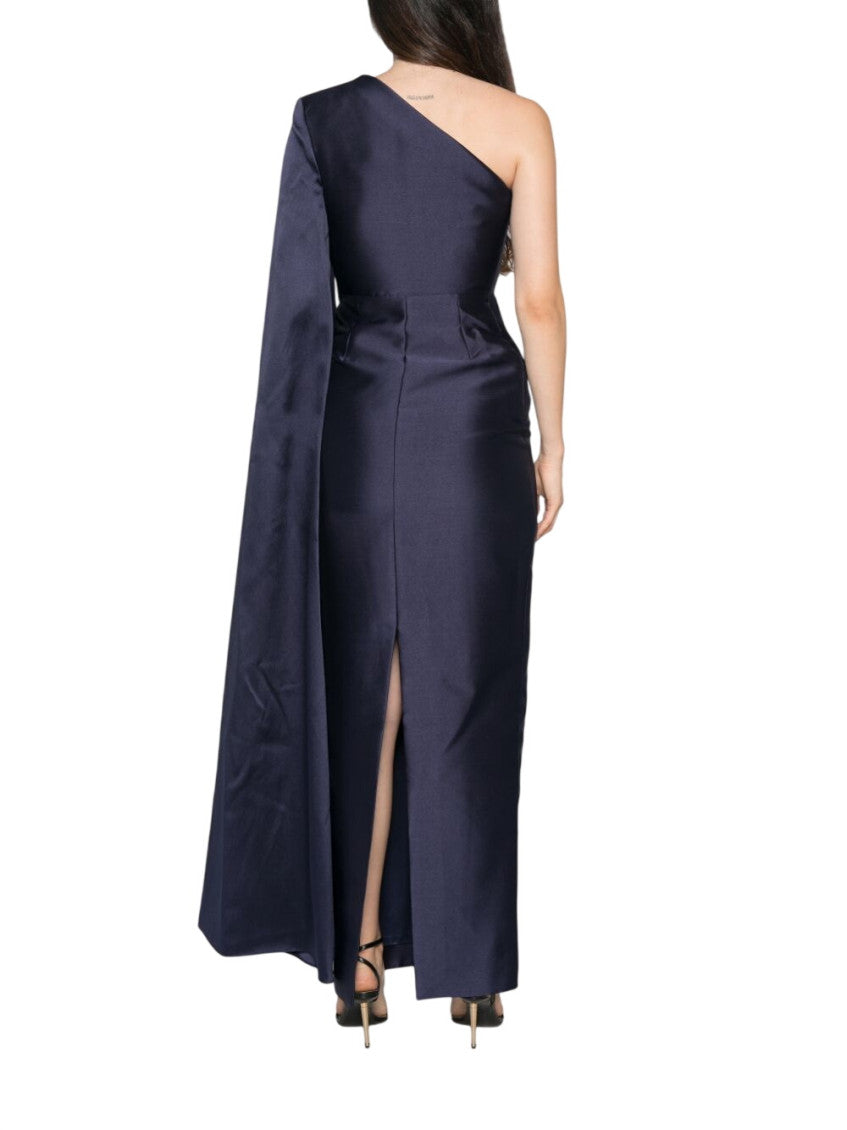 Blue One Shoulder Maxi Dress 3