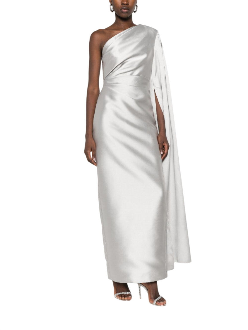 Grey One Shoulder Maxi Dress 2