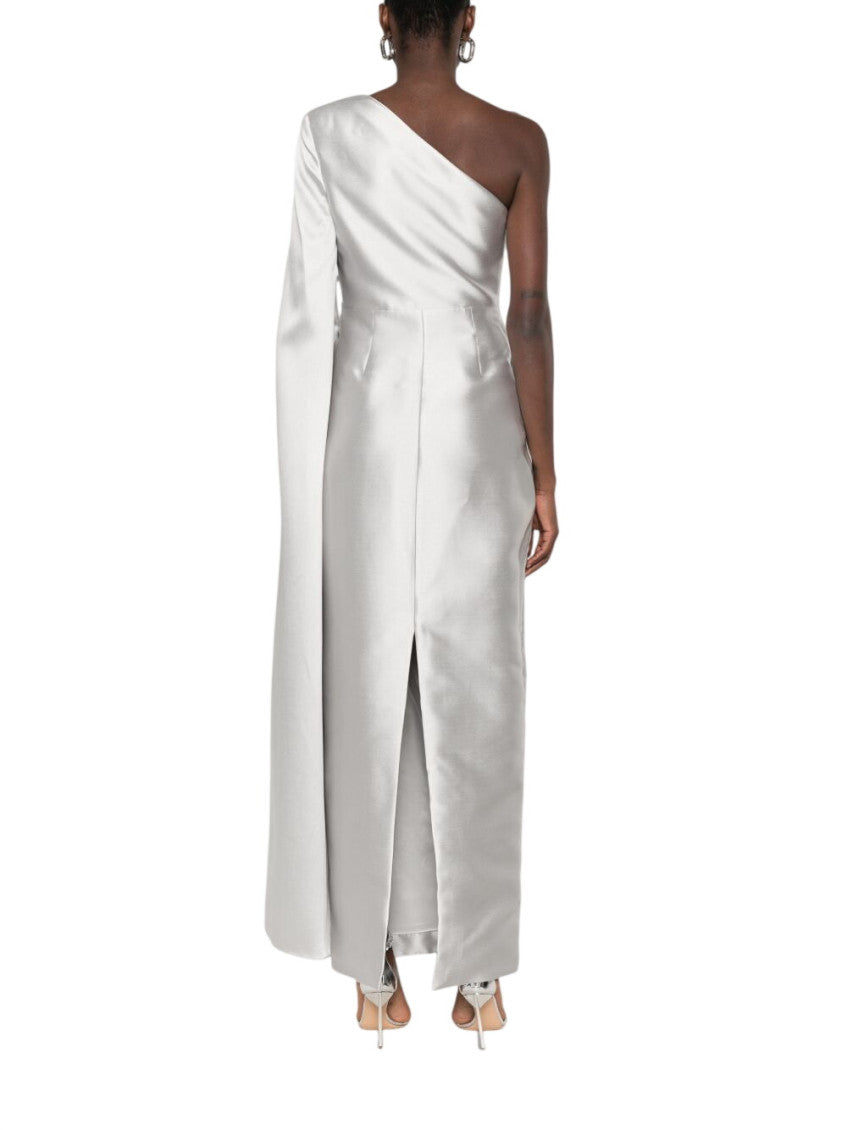 Grey One Shoulder Maxi Dress 3