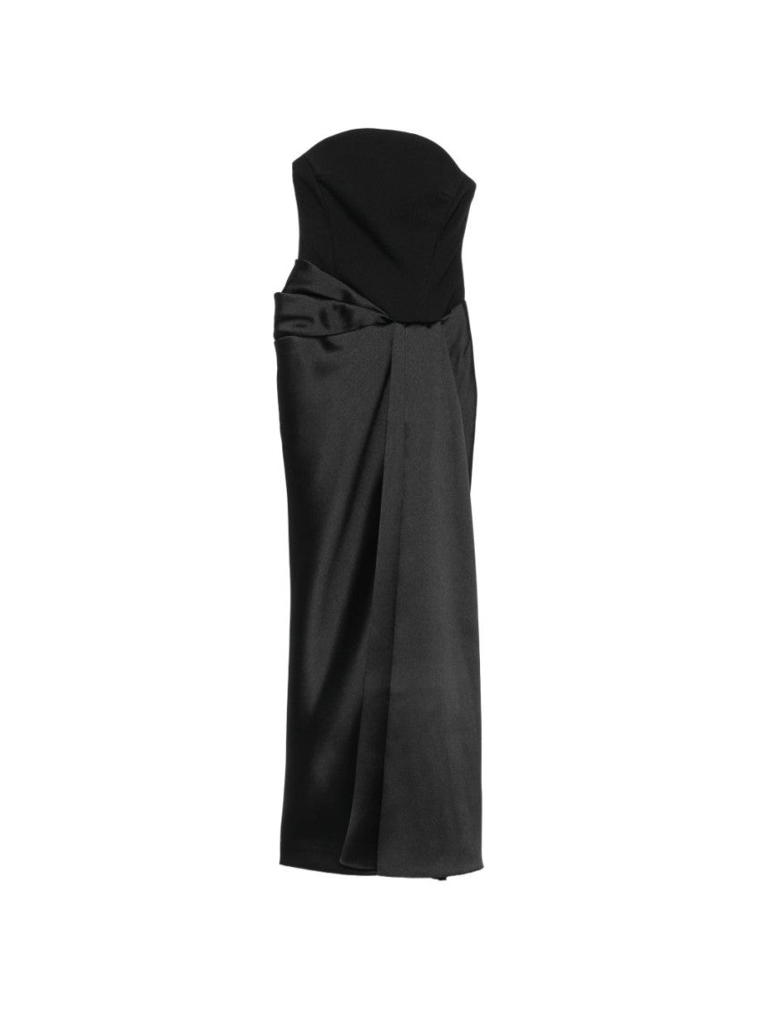 Black Strapless Maxi Dress 1