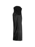 Black Strapless Maxi Dress 1