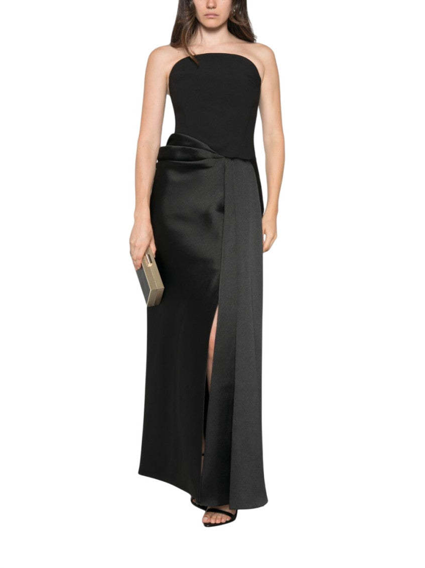 Black Strapless Maxi Dress 2