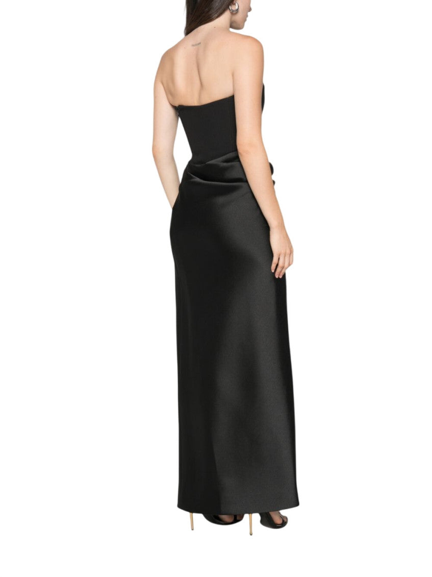 Black Strapless Maxi Dress 3