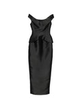 Black Off Shoulder Maxi Dress 1