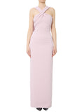 Pink Halter Neck Maxi Dress 1