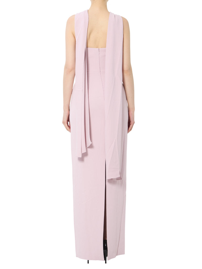Pink Halter Neck Maxi Dress 2