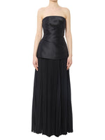 Black Strapless Maxi Dress 1