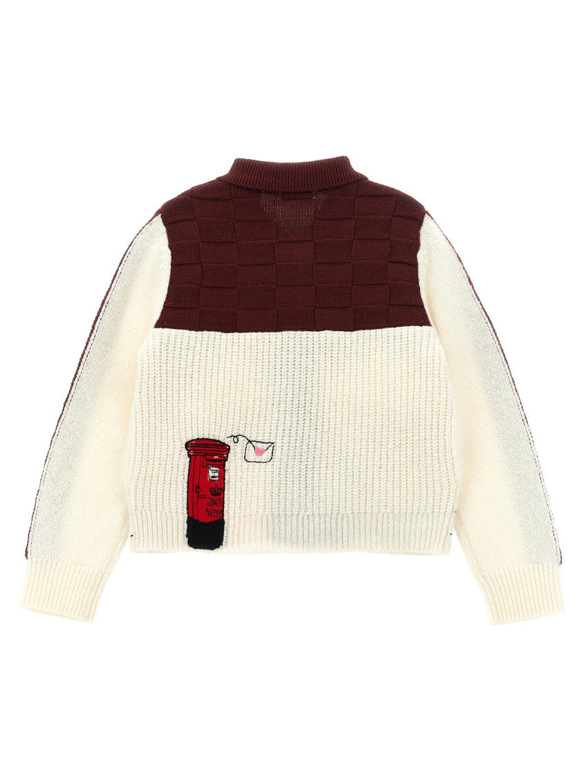 Boys Multicolor Townhouse Bear Cardigan 2