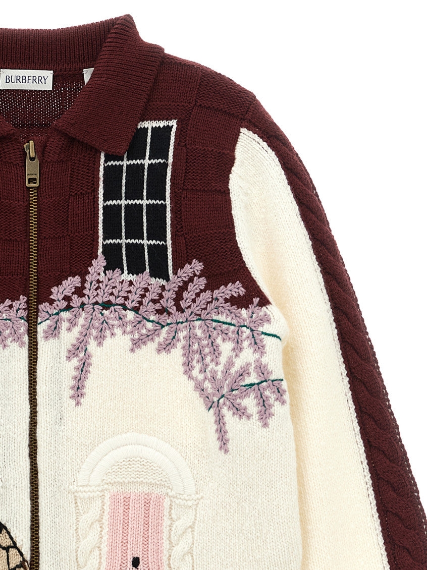 Boys Multicolor Townhouse Bear Cardigan 3