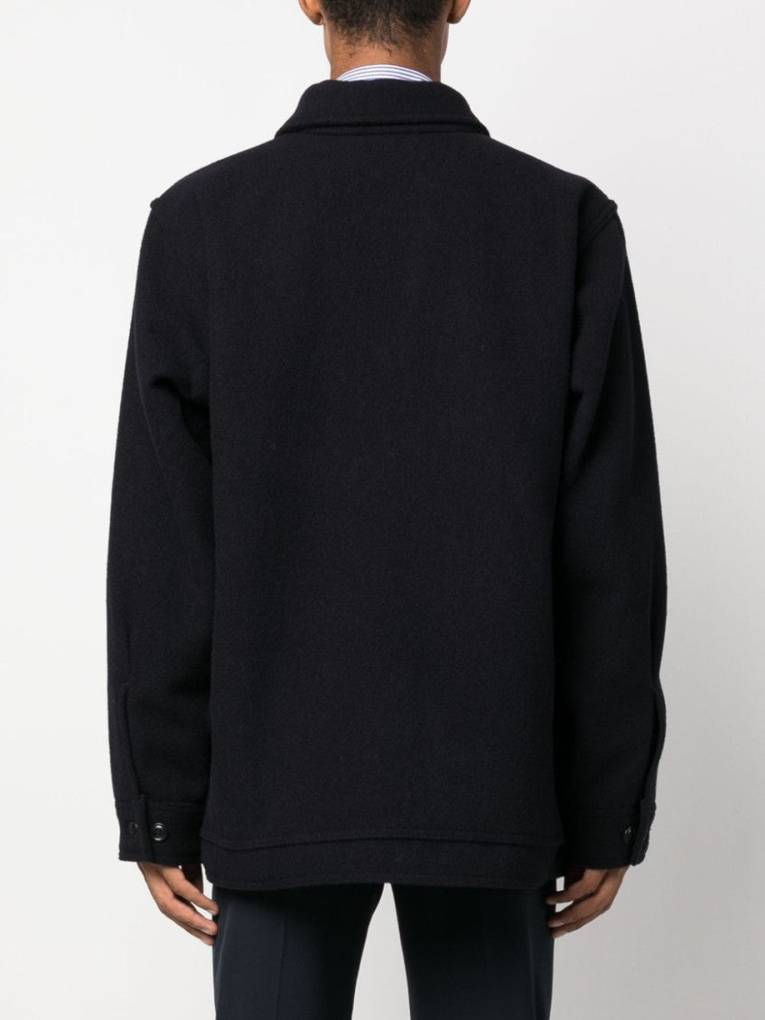Navy Blue Regular Fit Jacket 3