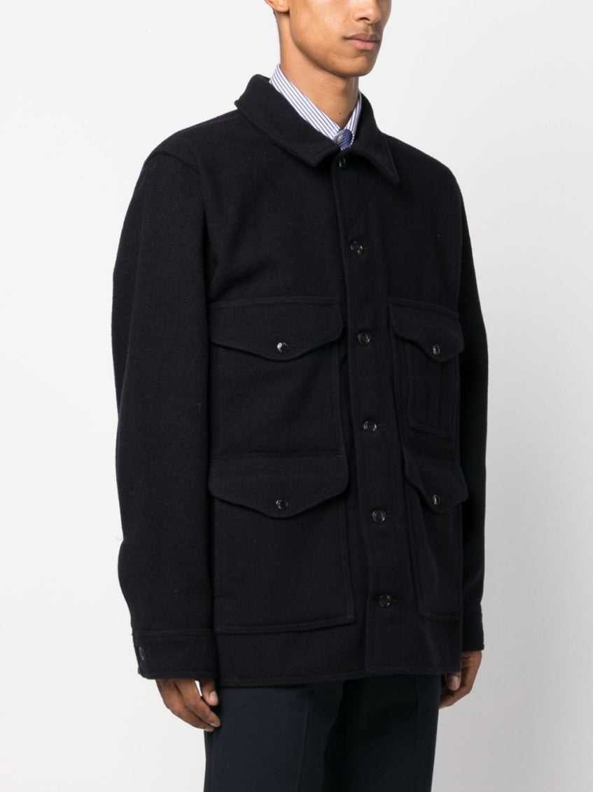 Navy Blue Regular Fit Jacket 4